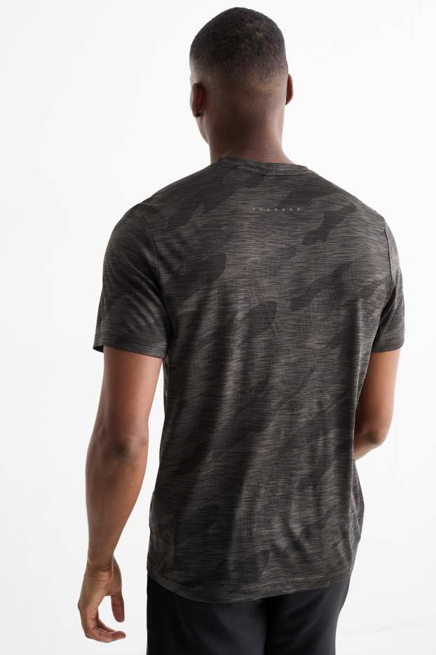 Hommes - Haut de sport - regular fit - à motif - gris foncé
