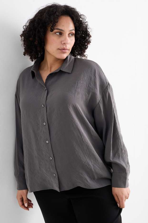 Women - Blouse - dark gray