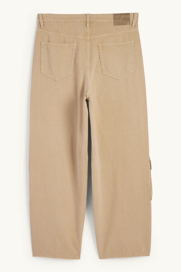 Hommes - Jean cargo - baggy fit - beige