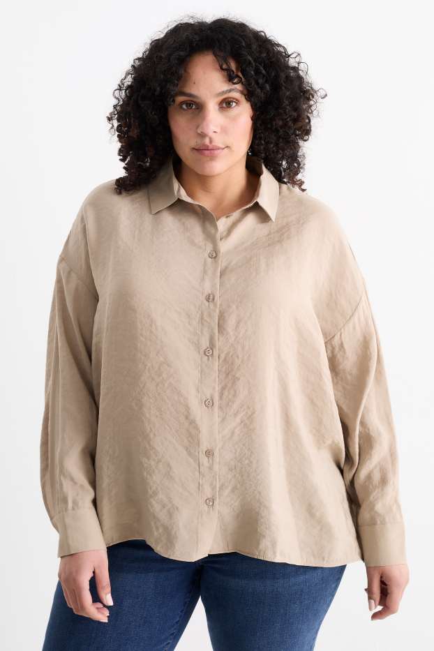 Women - Blouse - beige