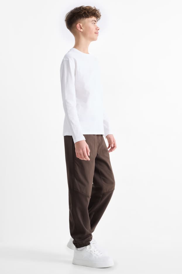 Kinder Buben - Jogginghose - dunkelbraun