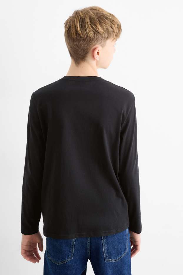 Kinder Jungen - Naruto - Langarmshirt - schwarz