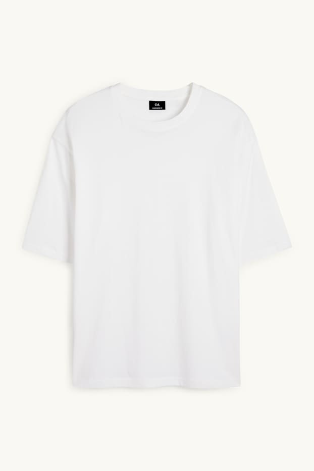 Hommes - T-shirt - oversize - blanc