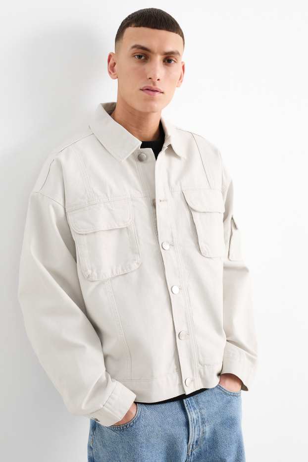 Heren - Jas - lichtgrijs