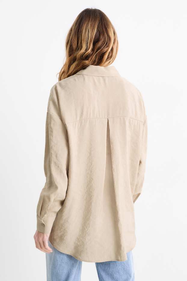 Women - Blouse - taupe