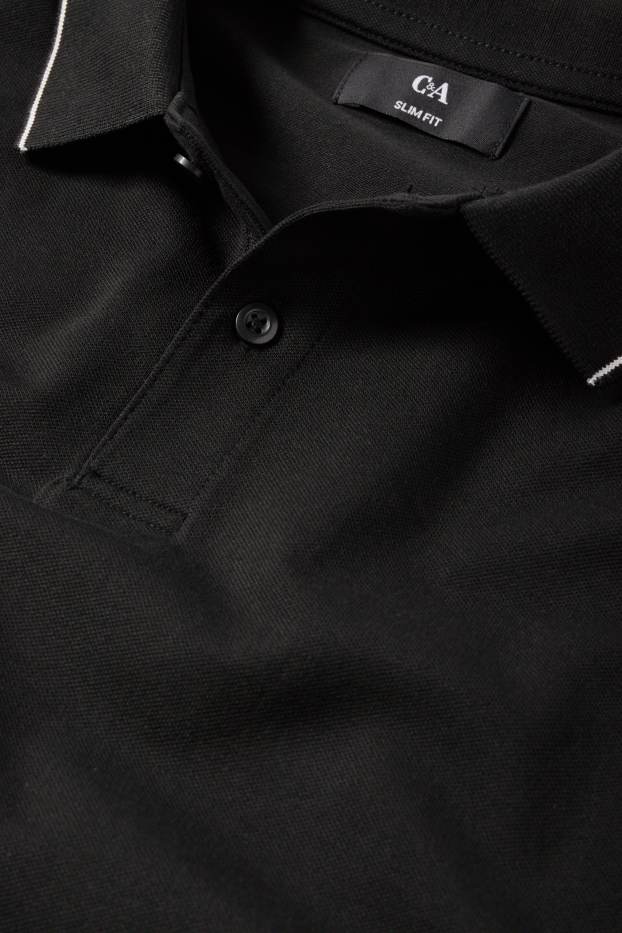 Herren - Poloshirt - schwarz