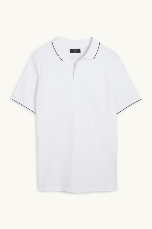 Herren - Poloshirt - weiss