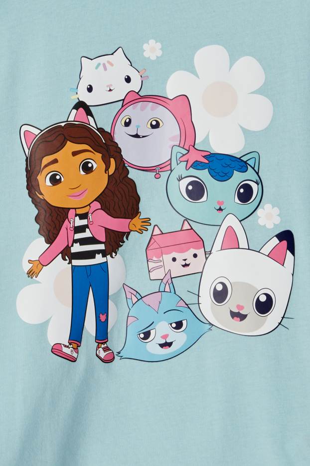 Enfants filles - Lot de 2 - Gabby et la Maison Magique - T-shirts - rose