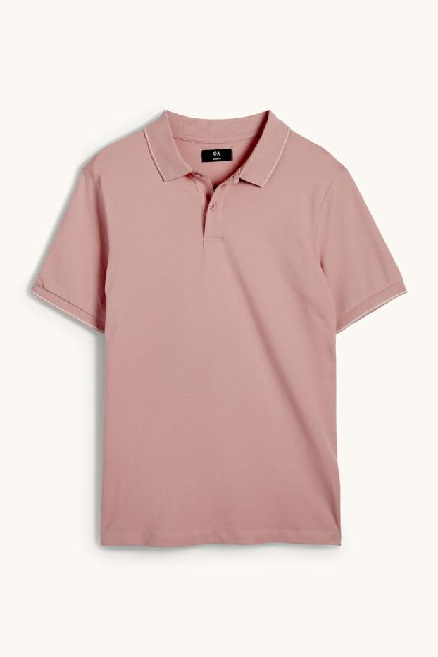 Herren - Poloshirt - rosa