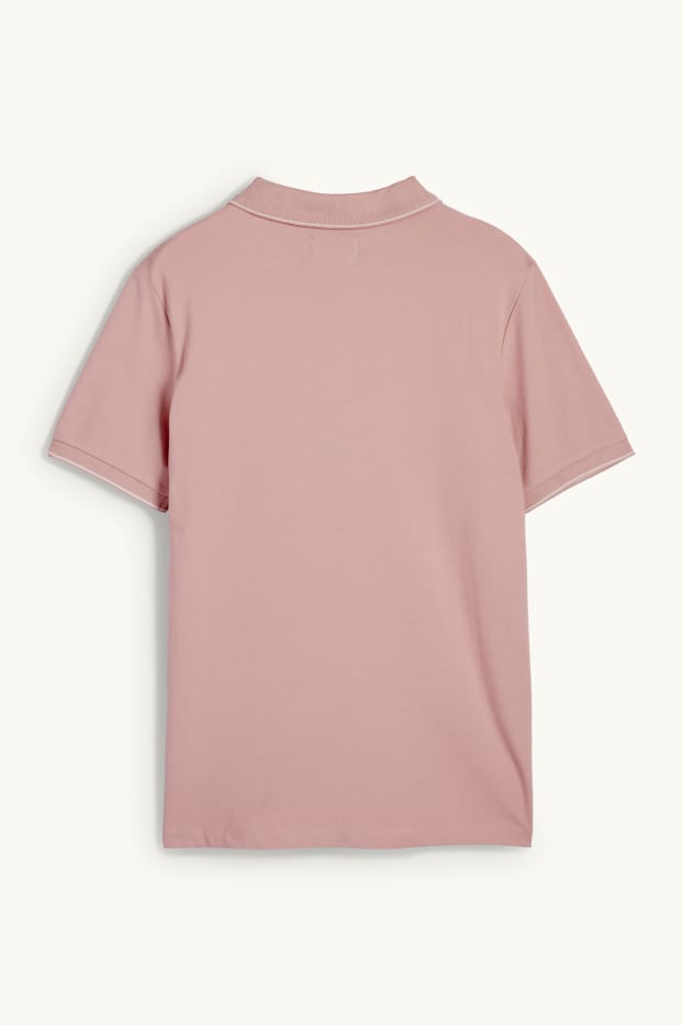 Herren - Poloshirt - rosa