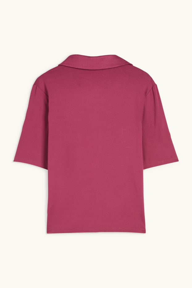 Femmes - Polo en maille - violet