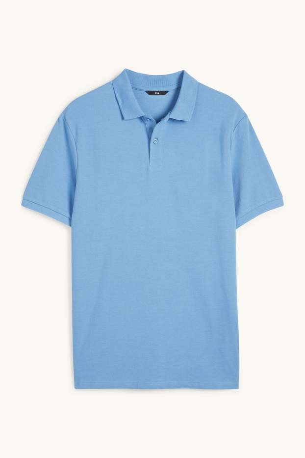 Bărbați - Tricou polo - albastru deschis