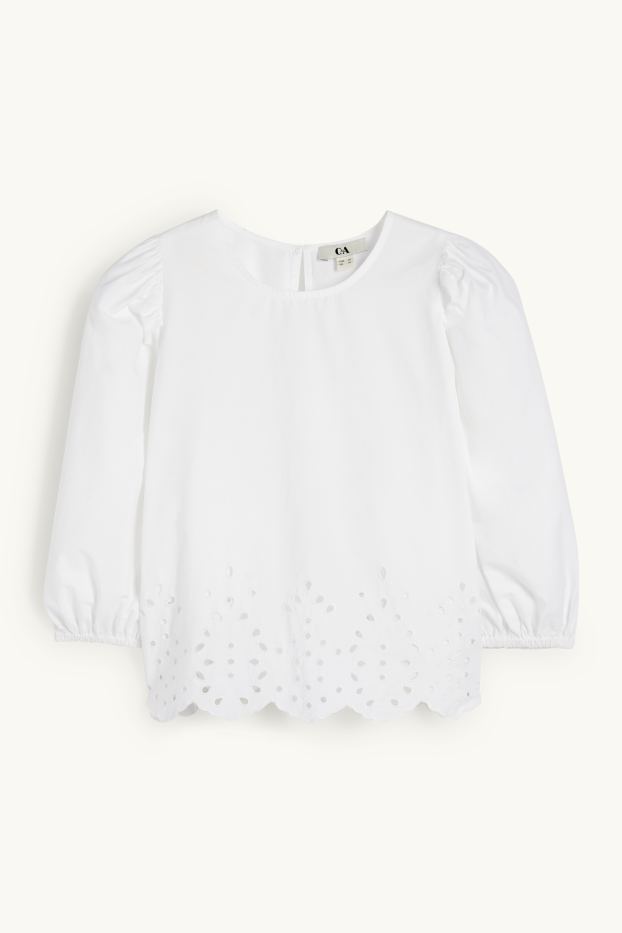 Dona - Brusa - brodat anglès - blanc