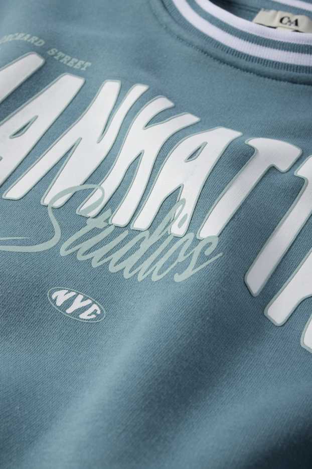 Femmes - Sweat court - bleu