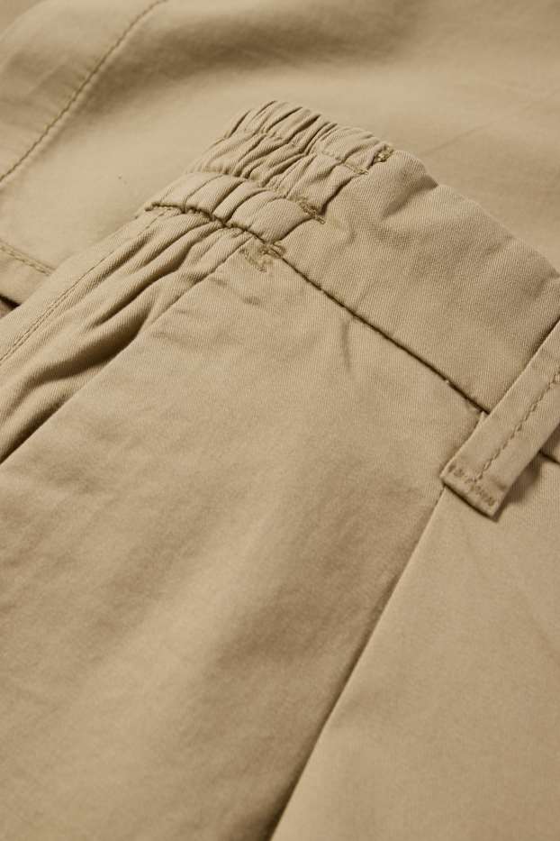 Pánské - Kalhoty chino - tapered fit - taupe