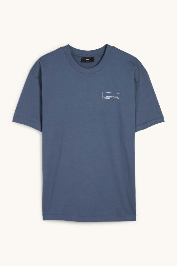 Herren - T-Shirt - Relaxed Fit - dunkelblau
