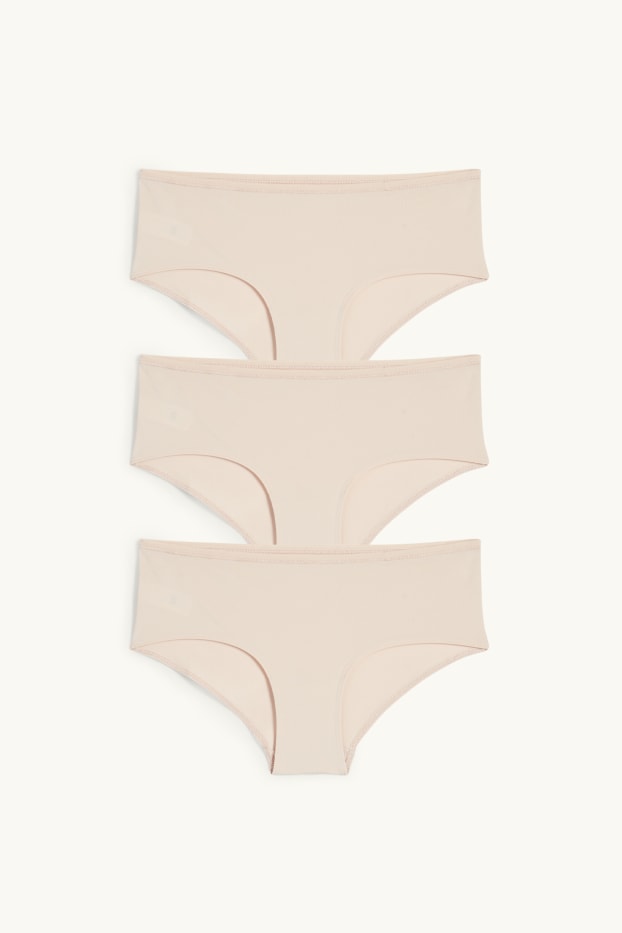 Women - Multipack of 3 - hipster - light beige