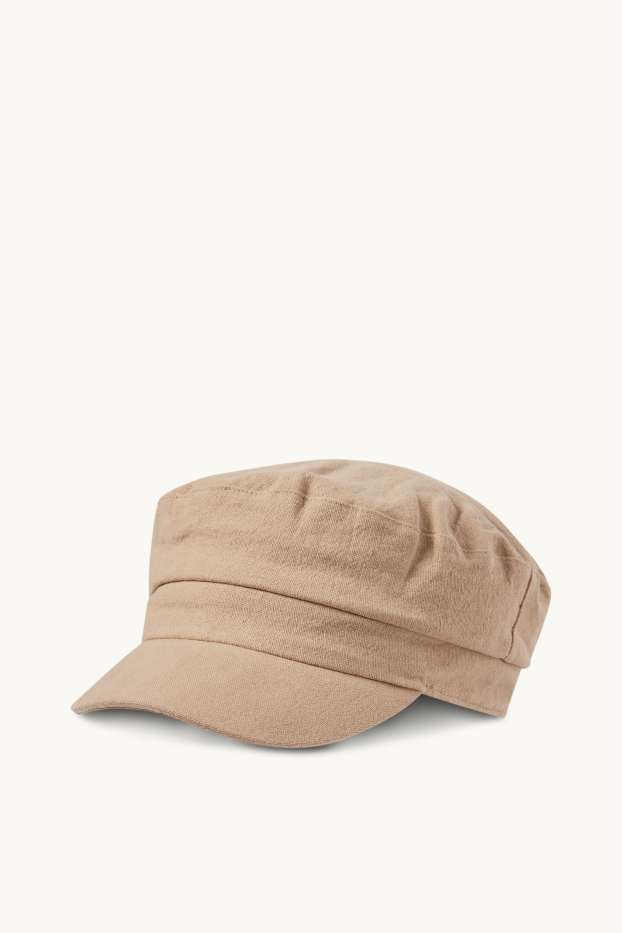 Donna - Berretto Bakerboy - beige