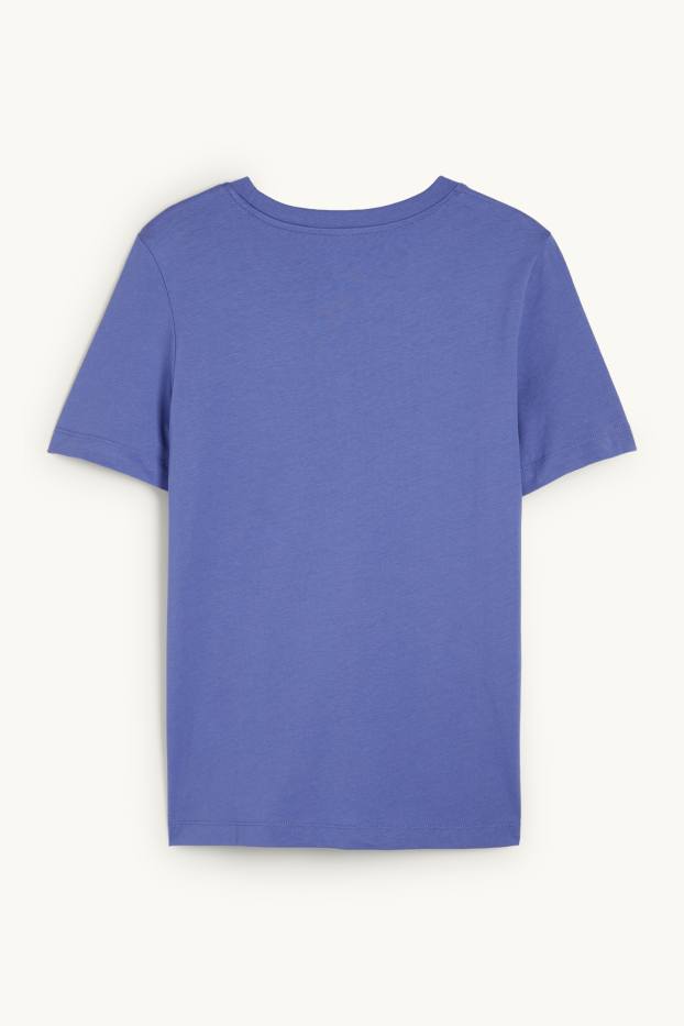 Damen - T-Shirt - Regular Fit - blau