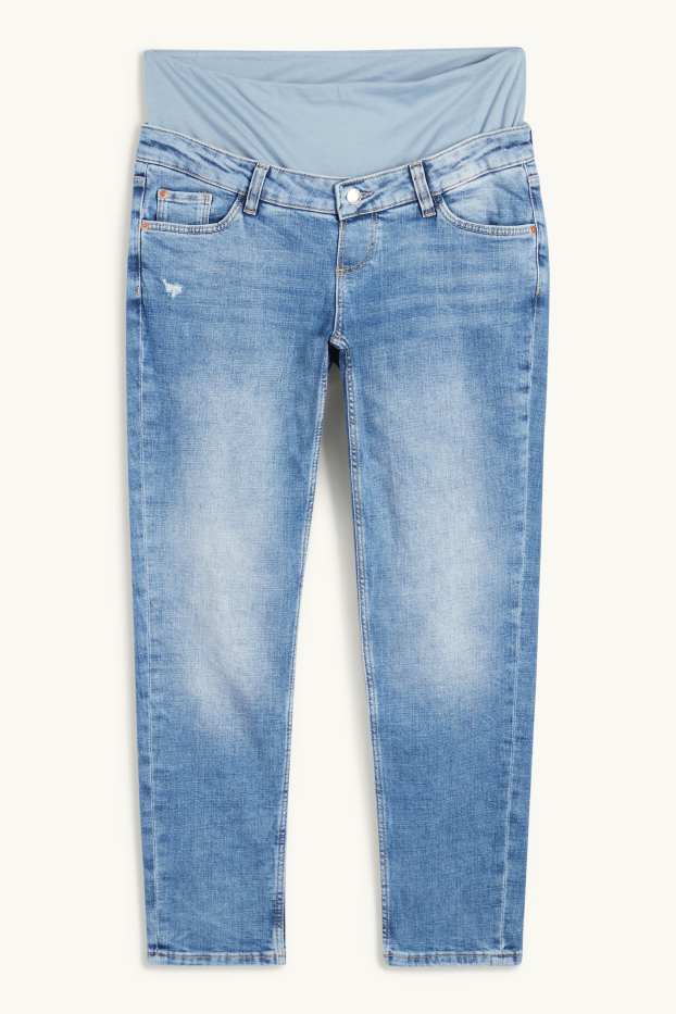 Dona - Texans de maternitat - tapered jeans - texà blau clar
