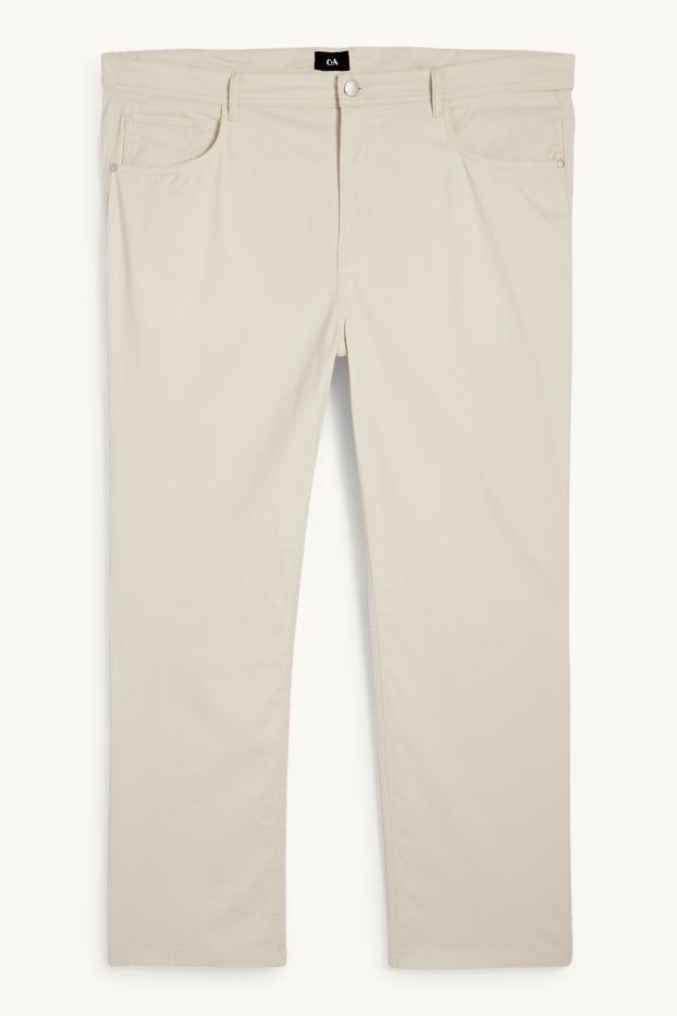 Hommes - Pantalon - regular fit - beige clair