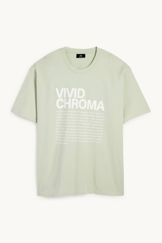 Heren - T-shirt - mintgroen