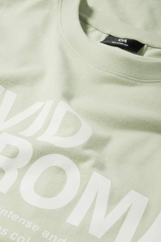 Heren - T-shirt - mintgroen
