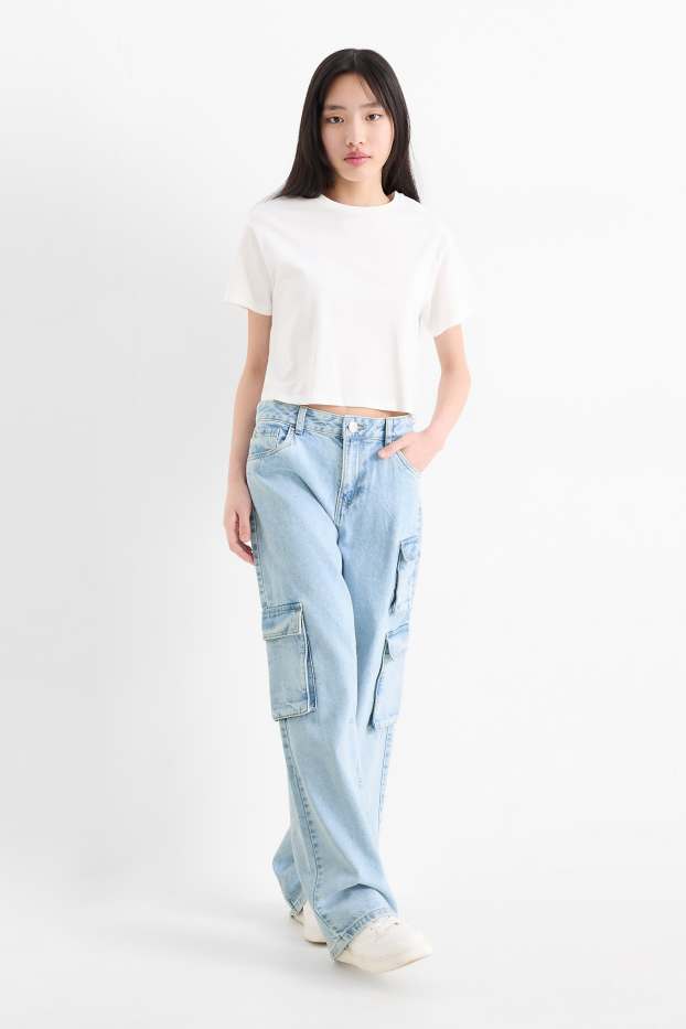 Nena - Texans cargo - texà blau clar