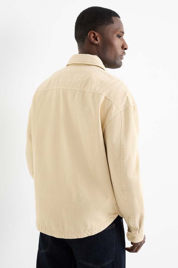 Men - Denim jacket - yellow