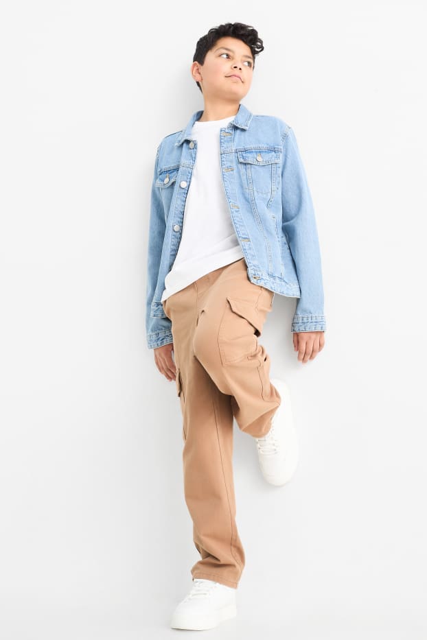 Kinder Jungen - Cargohose - braun