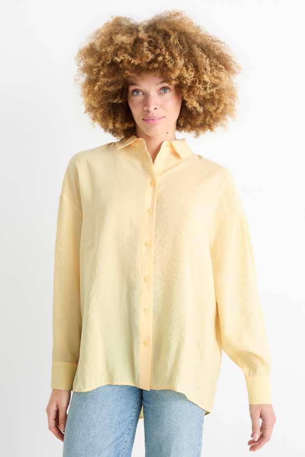 Women - Blouse - light yellow
