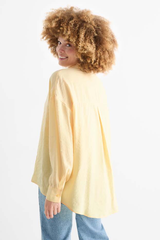 Women - Blouse - light yellow