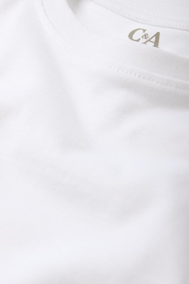 Kinder Buben - Multipack 2er - Kurzarmshirt - weiß