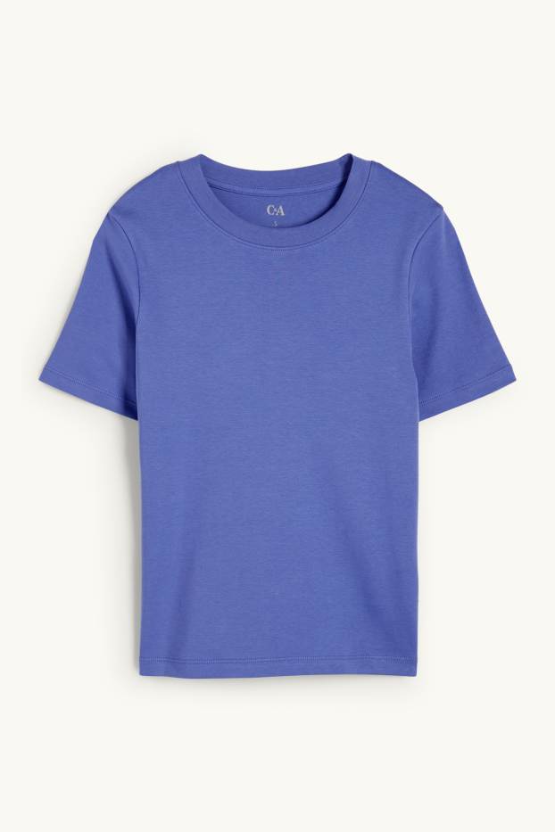 Damen - T-Shirt - Slim Fit - lila