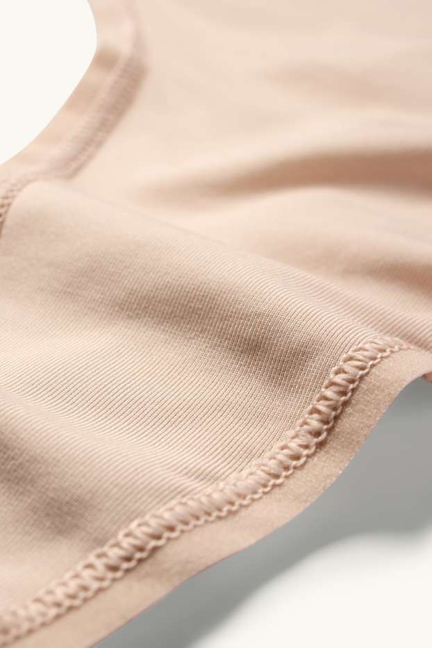 Femmes - Lot de 3 - strings - beige