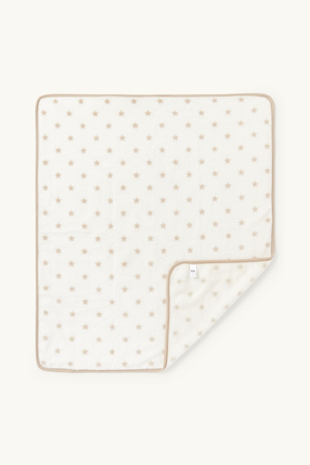 Unisex - Little star - baby blanket - 100 x 85 cm - beige