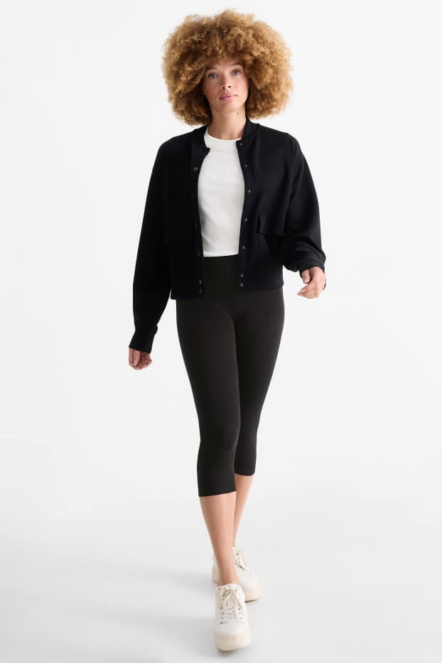 Dámské - Multipack 2 ks - capri legíny basic - černá