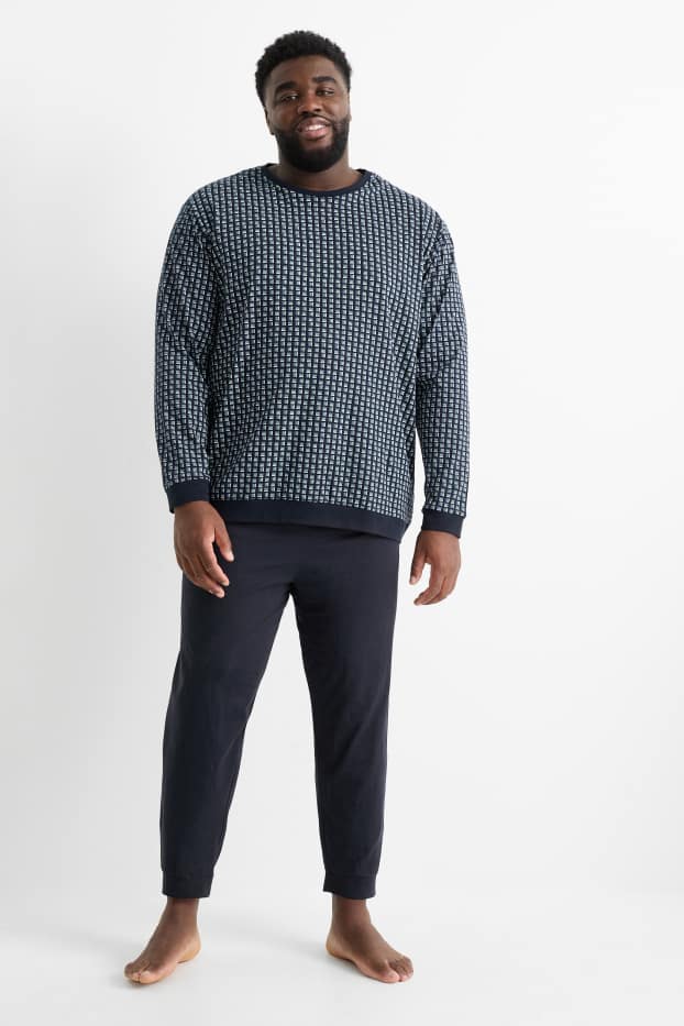 Home - Pijama - blau fosc