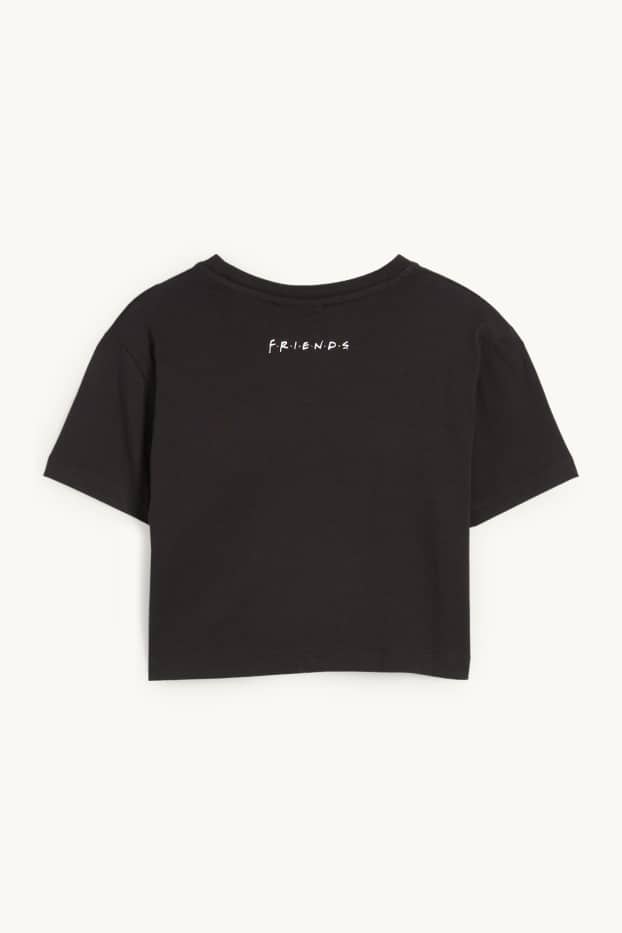 Women - Cropped T-shirt - Friends - black