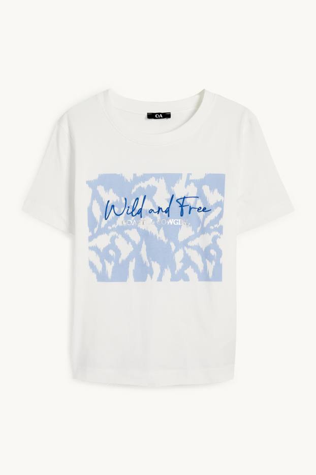 Damen - T-Shirt - weiss