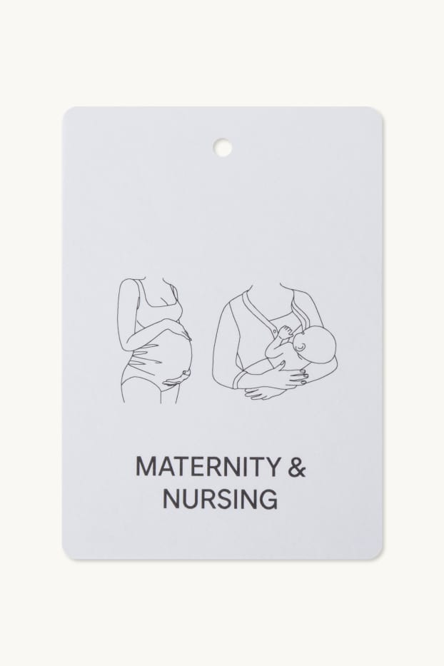 Femmes - Pyjashort d’allaitement - à pois - bleu foncé