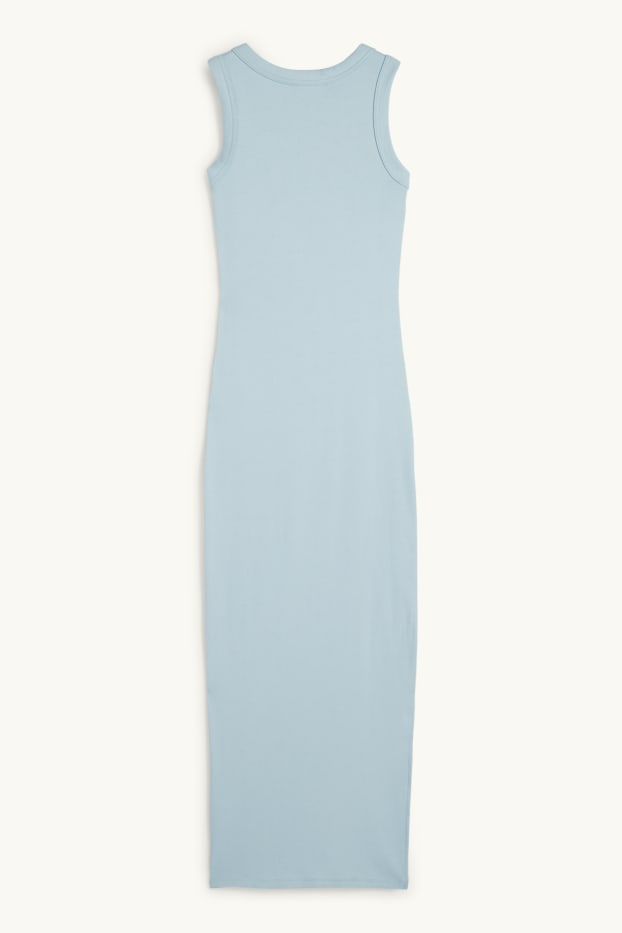 Damen - Bodycon Kleid - gerippt - hellblau