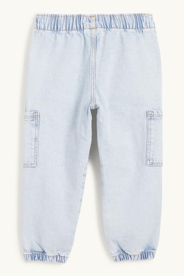 Kinder Jungen - Cargo Jeans - helljeansblau