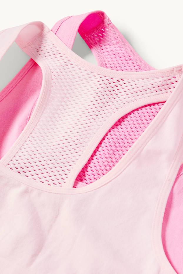 Kinder Mädchen - Multipack 2er - Bustier - rosa