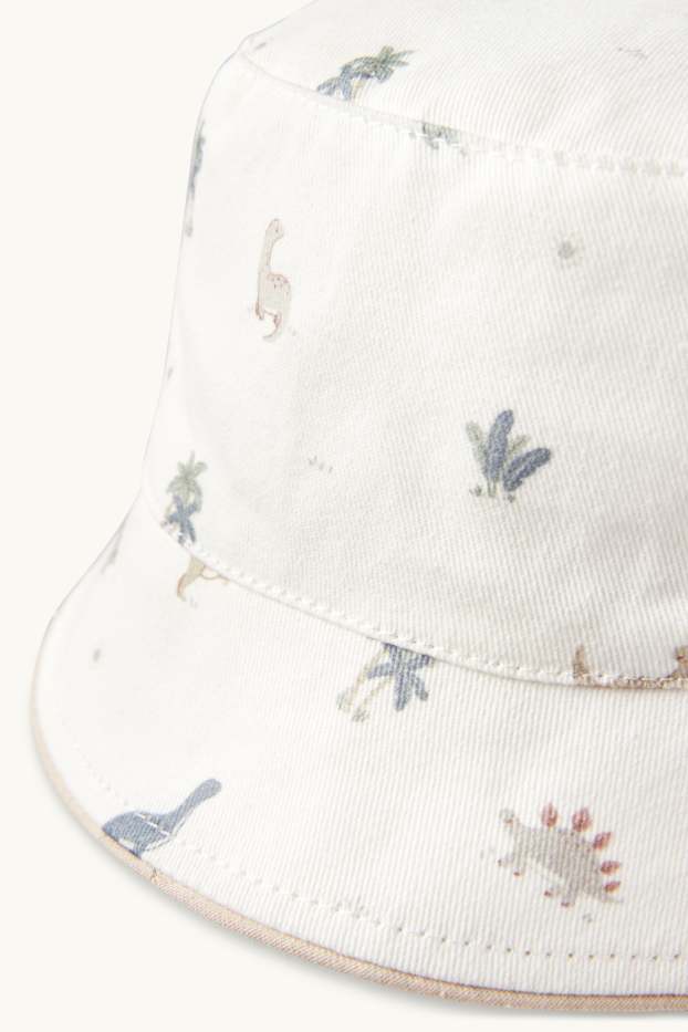 Bébés garçons - Dinosaures - bob pour bébé - blanc crème