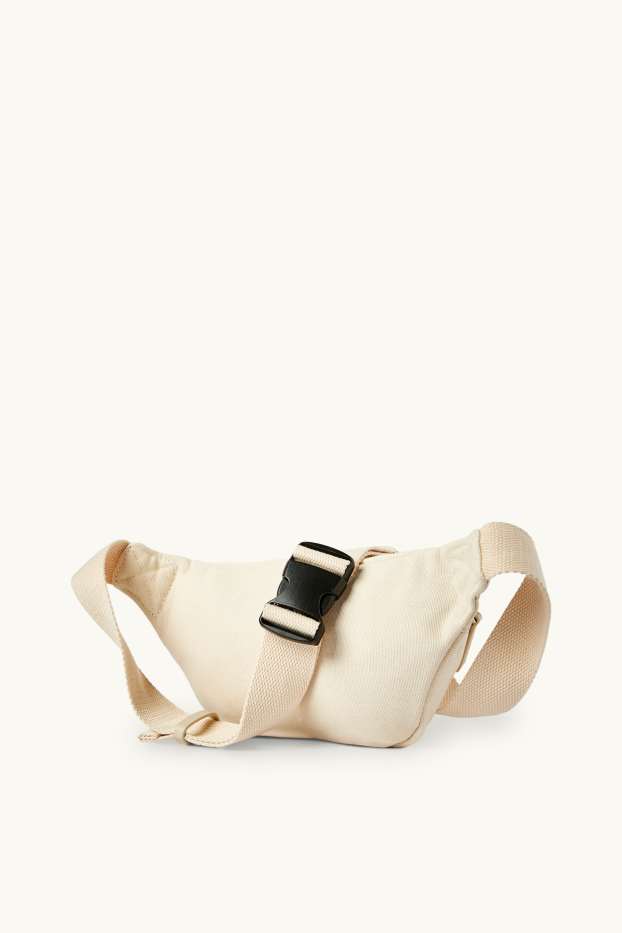 Hommes - Sac banane - blanc crème