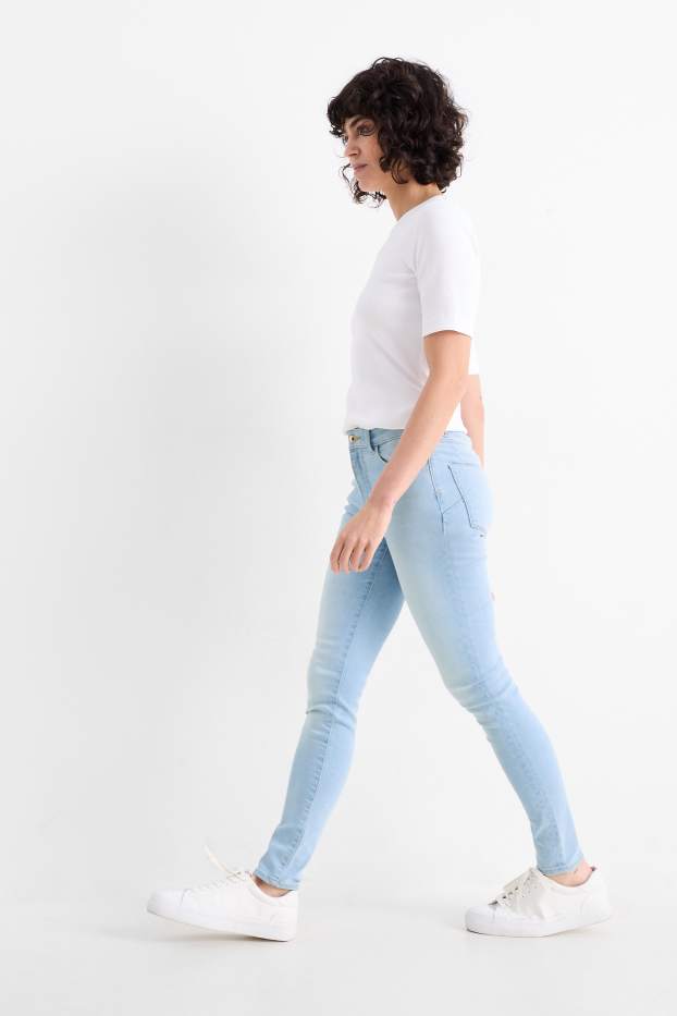Donna - Skinny jeans - vita media - modellanti - LYCRA® - jeans azzurro
