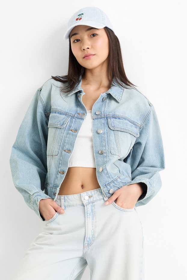 Damen - Jeansjacke - helljeansblau