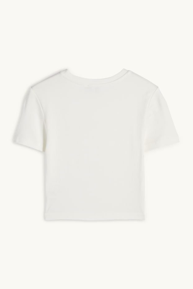 Women - Cropped T-shirt - white