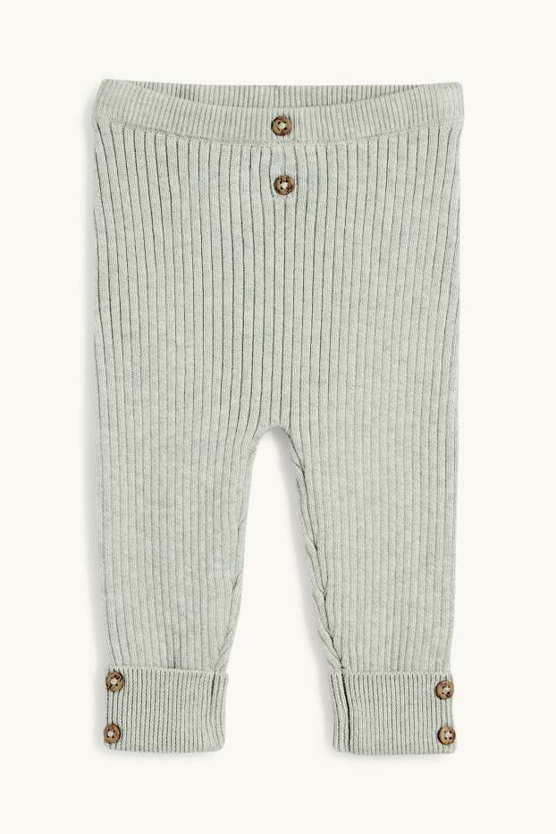 Unisex - Baby-Outfit - gerippt - 2 teilig - mintgrün